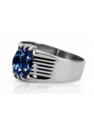 Ring Sapphire Sterling silver 925 Vintage craft vrc007s